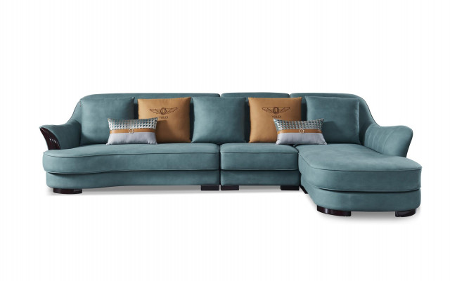 Hoekbank L-vorm Bank Bank Ontwerp Bankbekleding Textiel Hoekbankstel