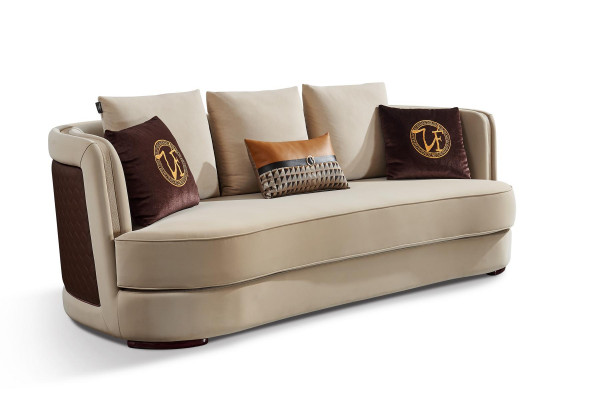 Moderne bankstel 3+1 zits set design bankstellen gestoffeerde banken leer