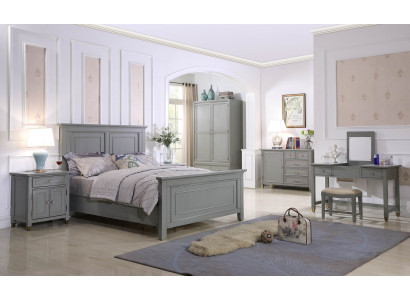 Slaapkamer nachtkastjes 3 stuks set ontwerp luxe bed hout tweepersoonsbed nieuw meubilair
