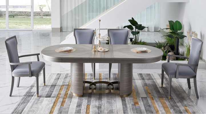 Ontwerper 4x Stoelenset Eetkamer Rugleuning Gestoffeerde Stoelen Compleet Set