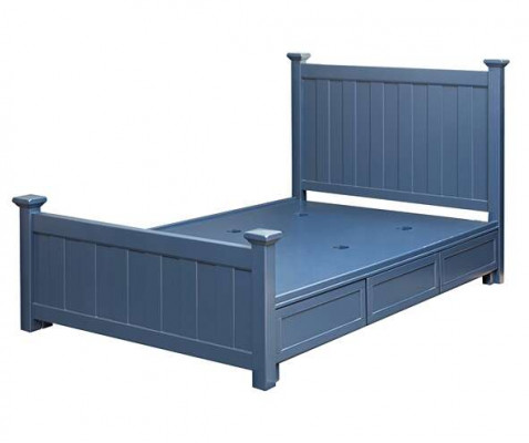 Klassiek tweepersoons bed Houten bed Landelijke stijl Echt hout