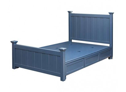 Klassiek tweepersoons bed Houten bed Landelijke stijl Echt hout