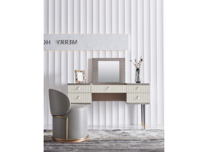 Kaptafel console tafel secretaris make-up spiegel ladekast krukje