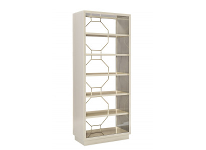 Regaal scheidingswand Regaal dressoir Vitrine RVS hout Luxe inrichting Meubels