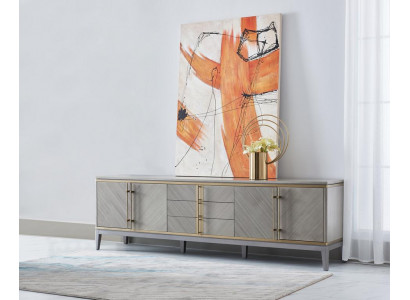 Luxe dressoir tv laag tv xxl kast tafel woonkamer hout tv 