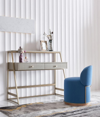 Kaptafel + stoel Kaptafel Make-up tafel Spiegel Ladenkast