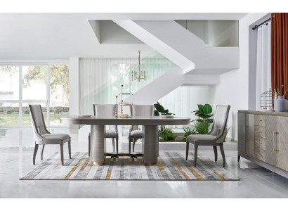 Eetkamertafel Ontwerper Luxe Meubels Houten Tafels 221x95cm Woonkamer