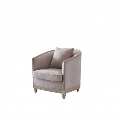 Woonkamer luxe fauteuil hotel bekleding moderne enkele ontwerper grijs