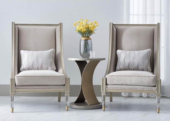 Klassieke oorfauteuil Fauteuil Bank Bank Bekleding Zit Lounge Relax Club Stof