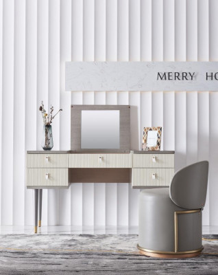 Make-uptafel Spiegel Deco Kruk Complete set Ladenkast Slaapkamer Nieuw