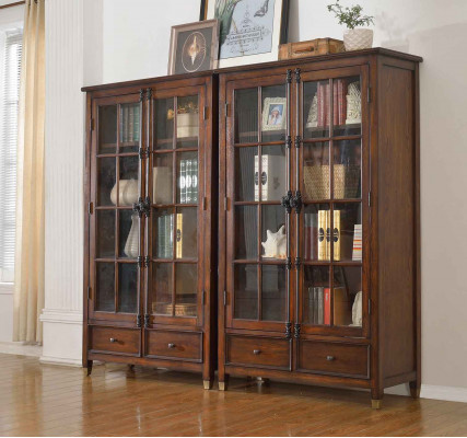 Vitrine Klassieke vitrinekast Vitrinekast Vitrinekasten Houten kast