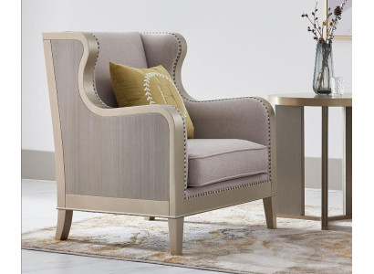 Textiel fauteuil 1-zits bank gestoffeerde banken ontwerp luxe klassiek modern leunstoel
