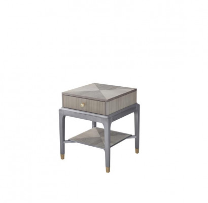 Nachtkastje Massief Hout Nachtkastjes Tafel Consoles Nacht Moderne Stijl