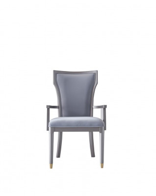 Luxe design stoel Echte Italiaanse stijl meubels Eenpersoons houten fauteuil