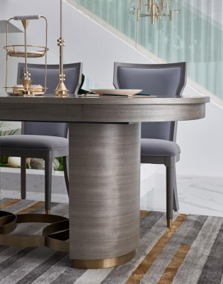 Luxe design stoel Echte Italiaanse stijl meubels Eenpersoons houten fauteuil
