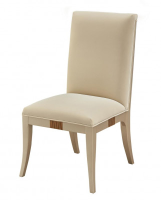 Lederen stoel fauteuil bekleding luxe stoel designerstoel eetkamer houten stoelen