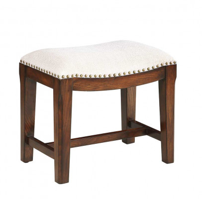 Hocker Zitkruk Kaptafel Stoel Beklede kruk Gestoffeerde houten kruk Ottomaan