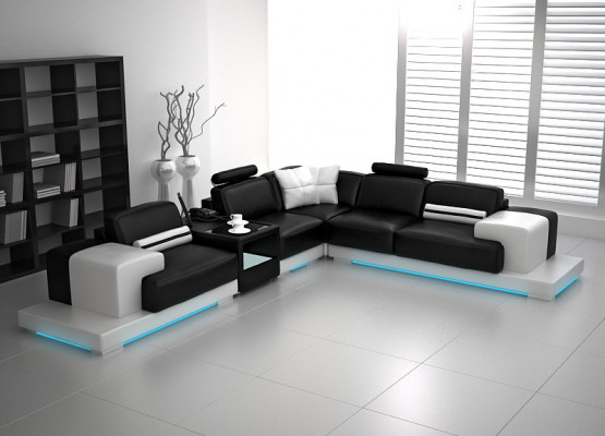 Leren bank Bank Woonlandschap Hoekbank Hoekbank met USB Nieuw Leerbank Bank Woongebied Hoekbank Hoekbank met USB Nieuw