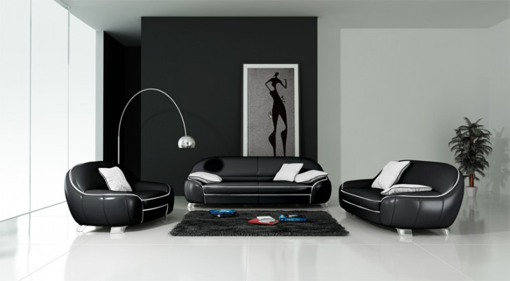 Leren bank bankstel woonlandschap 3+2+1 zits set moderne designbank met USB