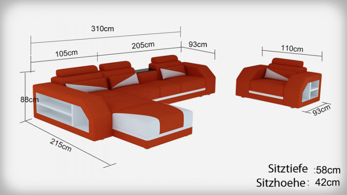 Leren hoekbankstel bankstellen banken gestoffeerde woonlandschap fauteuils hoek