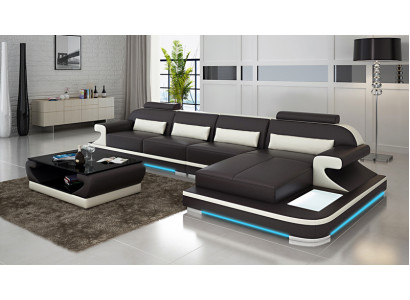 Leren bank Bank Woonkamer Hoekbank Hoekbank Set Design Modern Bank G8021C