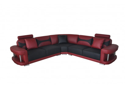 Leder Moderne XXL Bank Woonlandschap Leren Bankstel Bank L-vorm F3001B