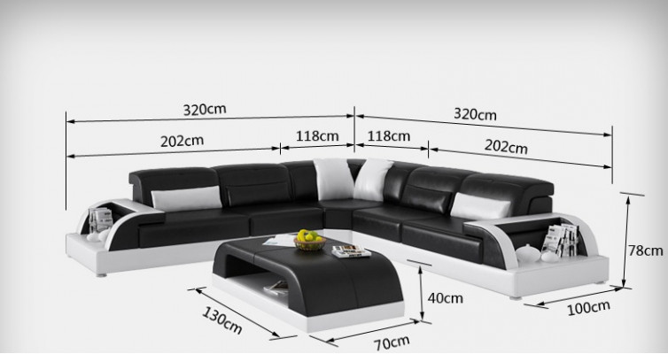 Leren bank Bank Woonlandschap Hoekbank Hoek Set Design Modern Bank USB Wit  Leren bank Woonlandschap Hoekbank Hoek Set Ontwerp Moderne Bank USB Wit