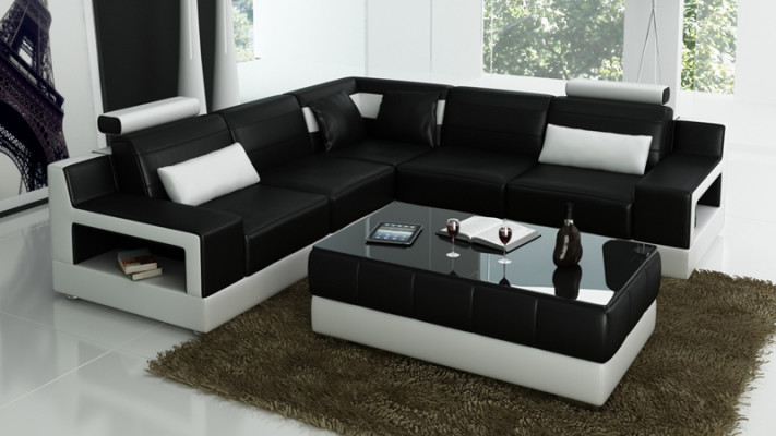 Moderne Designer Premium Leren Hoekbank Hoog comfort en tijdloze esthetiek