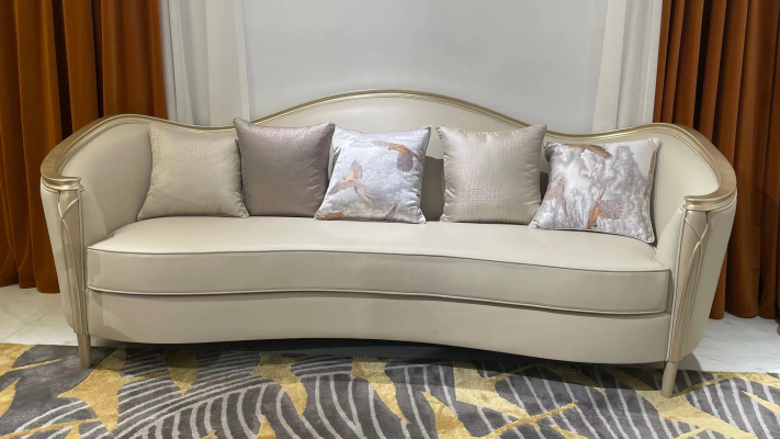 Luxe bank meubels woonkamer banken 3-zits bank massief hout Italiaanse stijl nieuw