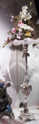 Staande lamp luxe echt houten lamp vloerlamp licht lampen vogel.