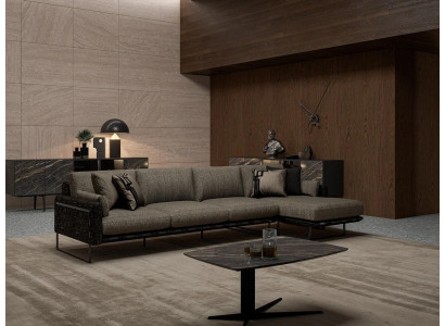 Ontwerper Braun bank bank L-vorm luxe gestoffeerde meubels woonkamer salontafel