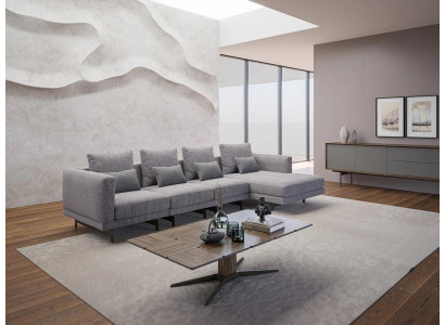 Luxe hoekbank L-vorm woonkamer designer hoekbank nieuw compleet salontafel