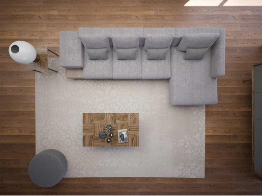 Hoekbank L-vorm Grijs Woonkamer Design Meubels Hoekstuk Nieuw