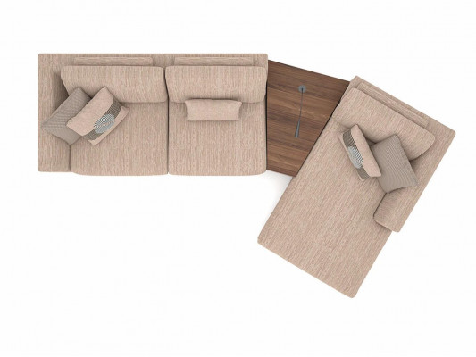 Ontwerper Beige Bankstellen L-vormige Gestoffeerde meubels Hoekbank Nieuwe Luxe Fauteuil Woonkamer