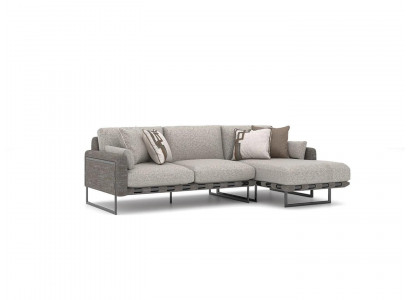 Luxe design hoekbank L-vorm woonkamermeubels gestoffeerd textielinrichting