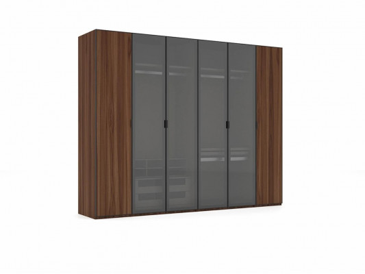 Modern slaapkamer kledingkast hout inrichting design kast nieuw.