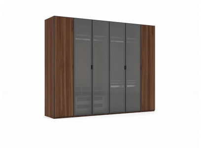 Modern slaapkamer kledingkast hout inrichting design kast nieuw.
