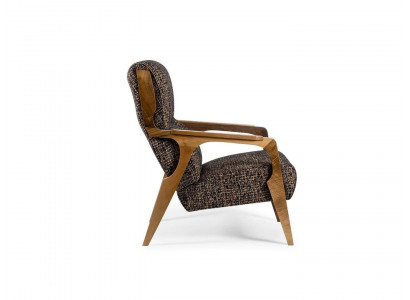 Luxe fauteuil zits woonkamer zit stof polyester stijl modern design nieuw