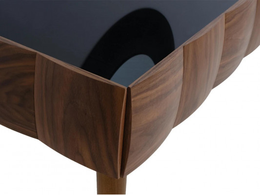 Console Dressoir Moderne Houten Bijzettafel met Spiegel Luxe Woonkamer