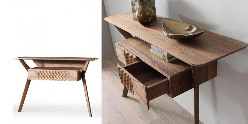 Woonkamer luxe console tafel bruin hout tafel modern design console