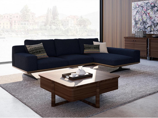 Verkoop luxe moderne designer L-vormige hoekbankset ontspanning bekleding woonkamer zonder kosten.
