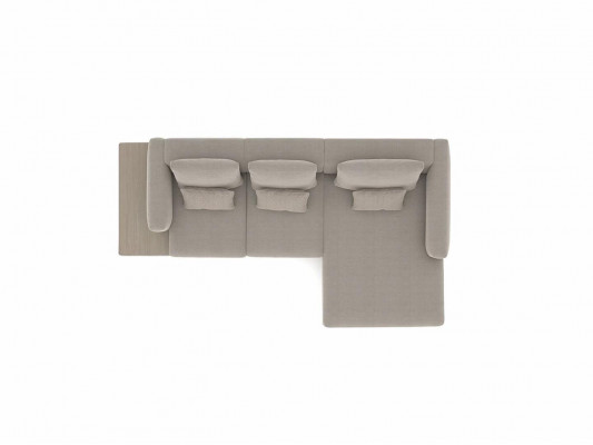 Designer Grijze Bank Bank L-vorm Modern Hoekbank Meubilair Woonkamer