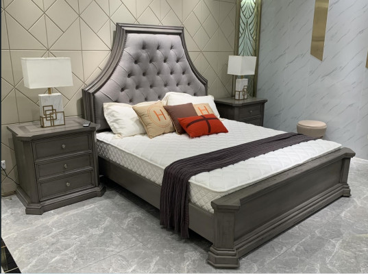 Slaapkamer tweepersoonsbed ontwerp tweepersoonsbed Chesterfield bed gestoffeerde bedden meubels