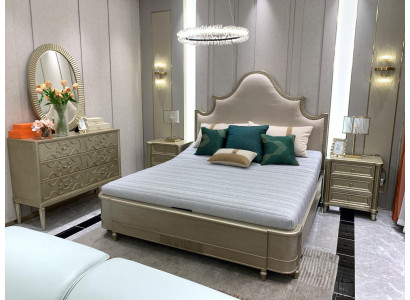 Slaapkamerontwerp Bedset Beddengoed Bedden 2x Nachtkastje 3-delig Meubel Compleet