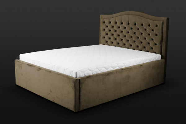 Groen Chesterfield bed Klassiek slaapkamermeubelontwerp Elegant textiel