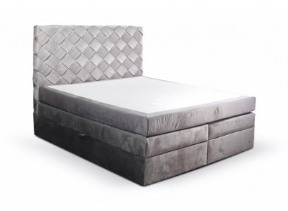 Boxspringbed met opbergruimte matras bedden Chesterfield slaapkamer.
