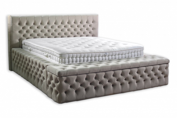Chesterfield Tweepersoons Hotel Bedden Slaapkamer Leer Modern Bedbekleding