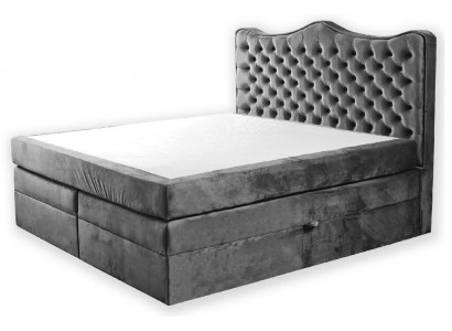 Boxspringbed Bedden Bekleding Bed Hotel Leder Textiel Stof 180x200cm Fluweel Meubels