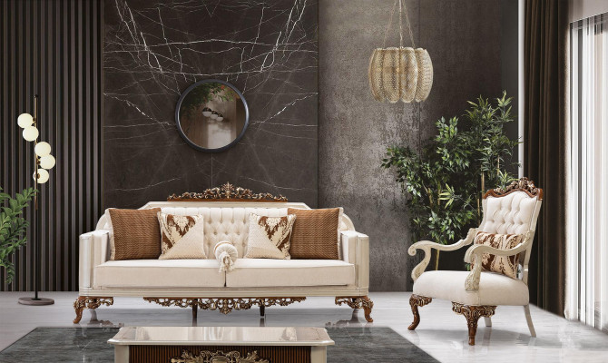 Sofaset 3+1 zits bank bankstellen banken gestoffeerd stof textiel