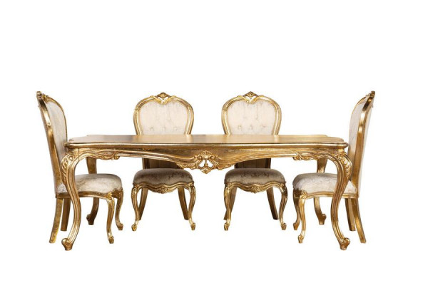 Tafel 6x Stoelen Eetkamerset Compleet Set 7-delig Nieuwe Eethoek